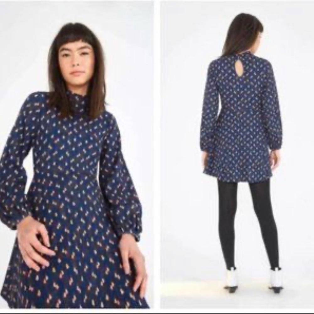 EUC Farm Rio adorable cashew dress.